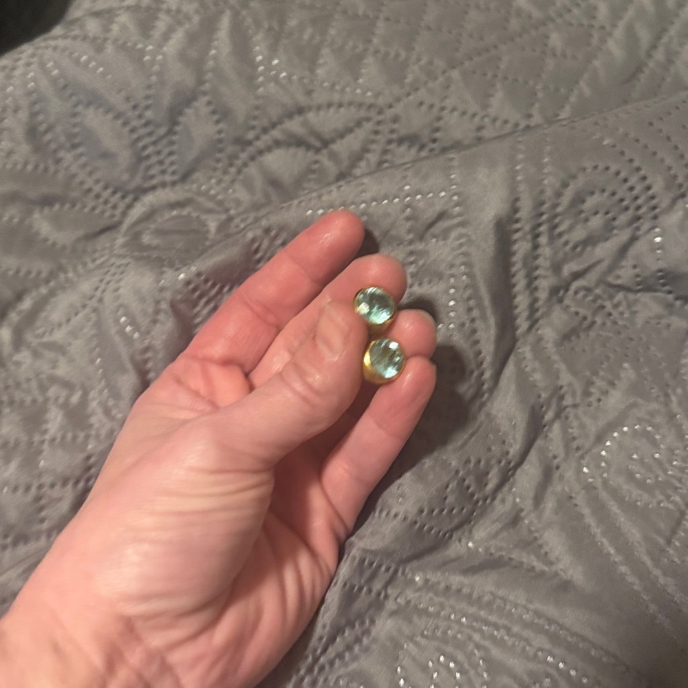 Dean Davidson Signature Large Knockout Studs Blue stone